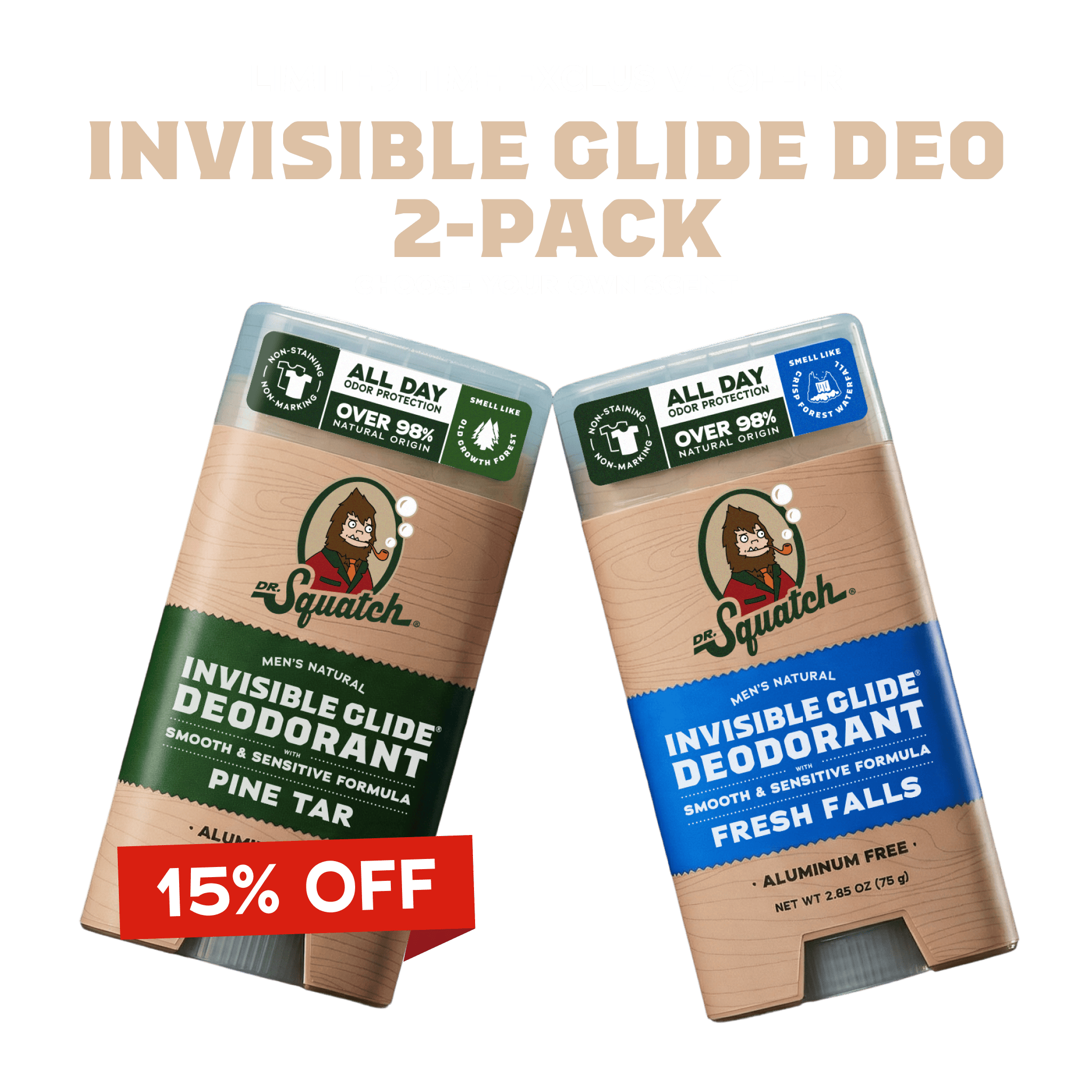 Exclusive: Invisible Glide Deodorant 2-Pack Offer - Get Fresh Fast