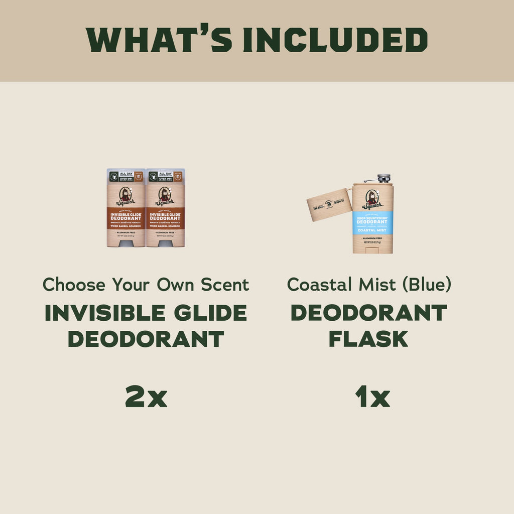 2-Pack Glide + Deo Flask - Bring Fresh to Your Bathroom