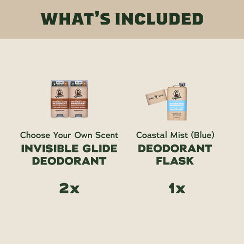 2-Pack Glide + Deo Flask - Bring Fresh to Your Bathroom