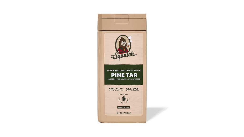 14 oz Pine Tar Exfoliating Body Wash - Wash Clean and Smell Fresh