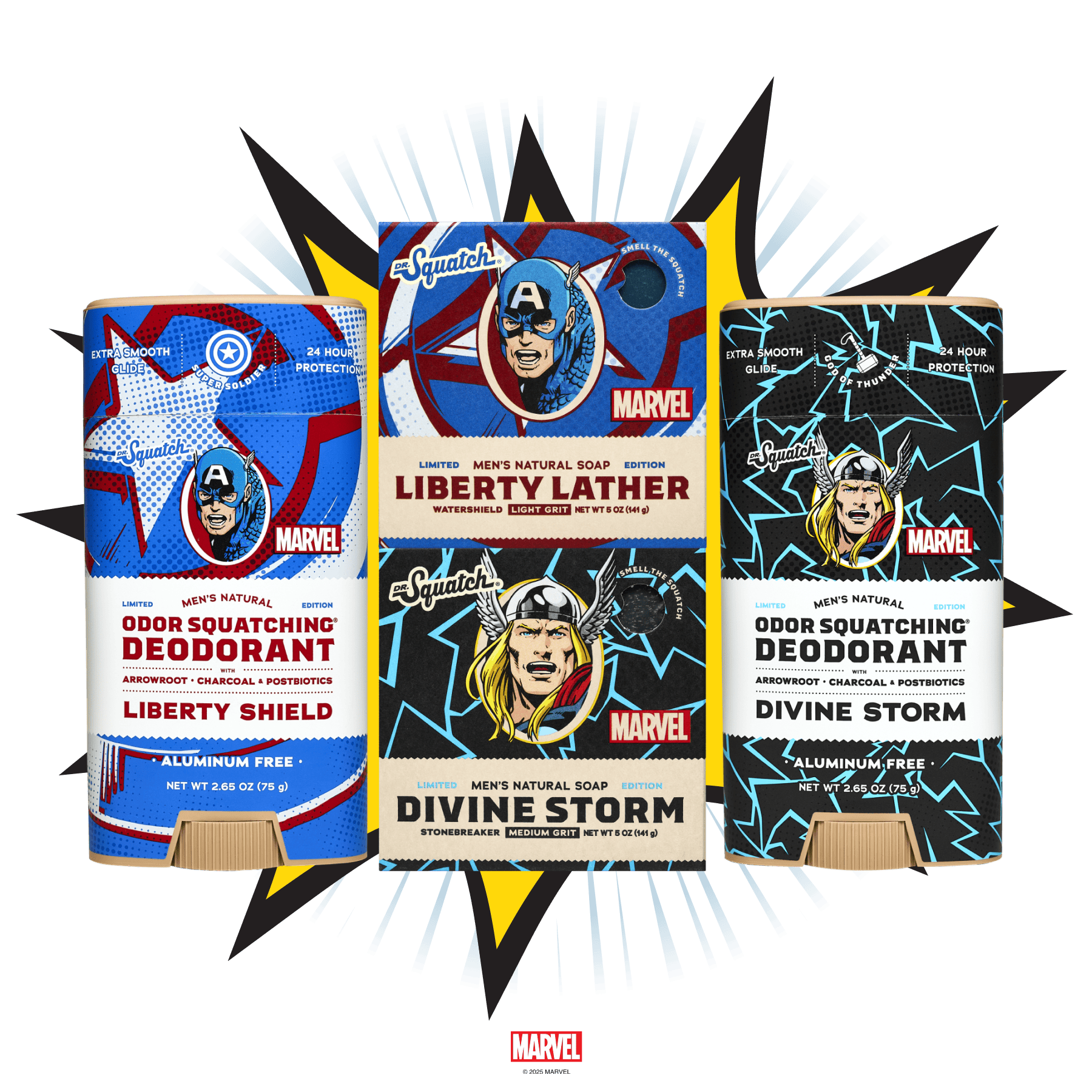 Avengers Soap & Deodorant Set - Smell Like Fresh Air
