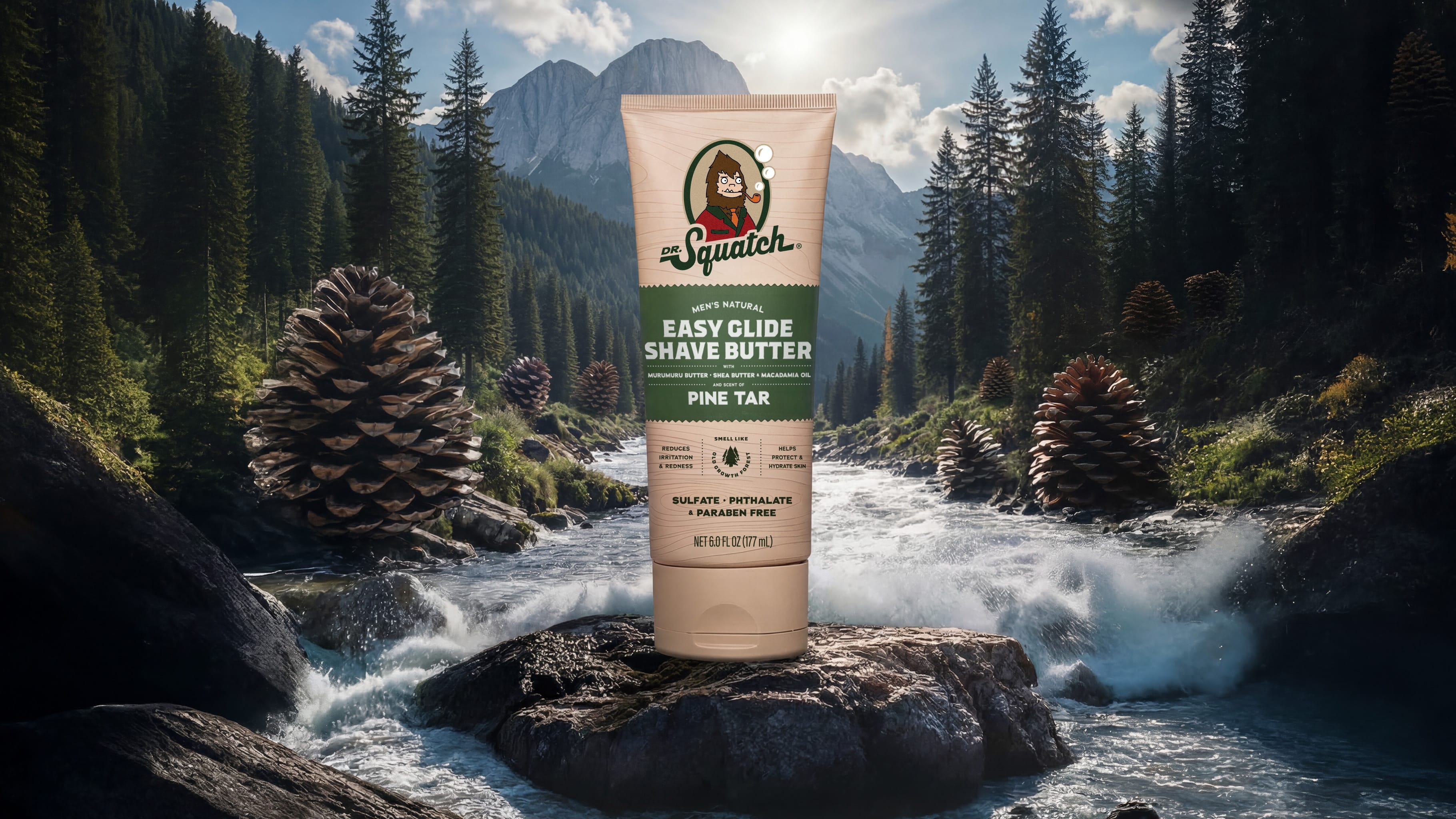 Easy Glide Shave Butter Pine Tar - Clean Up With Confidence