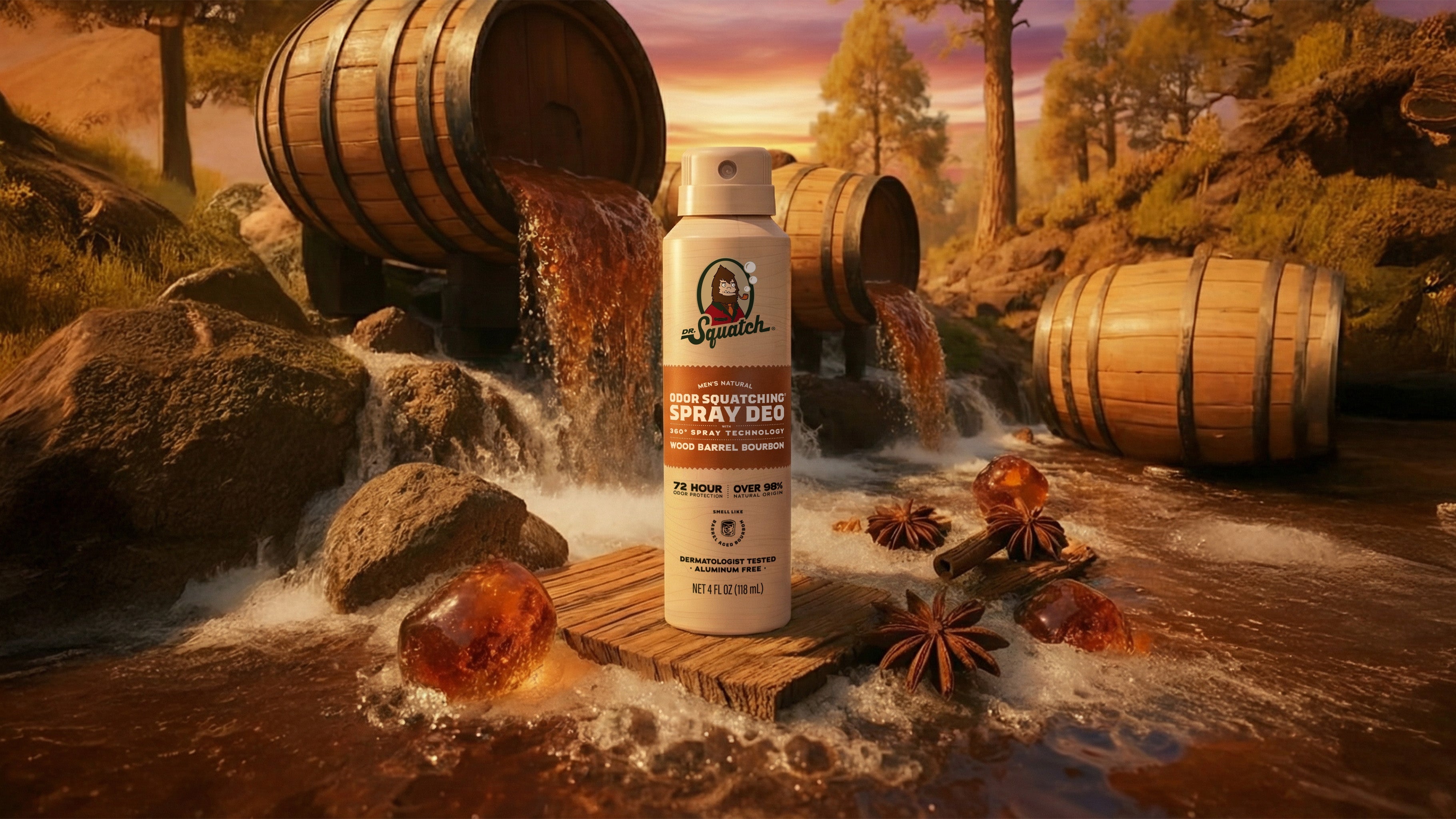 Wood Barrel Bourbon Spray Deodorant - Smell Like You Tried