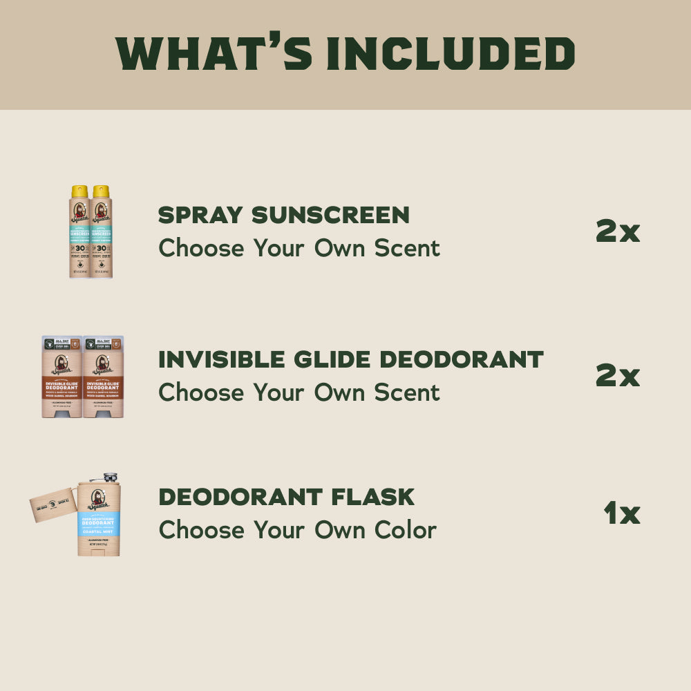 Festival Set + FREE Deo Flask - Feel Fresh After the Gym