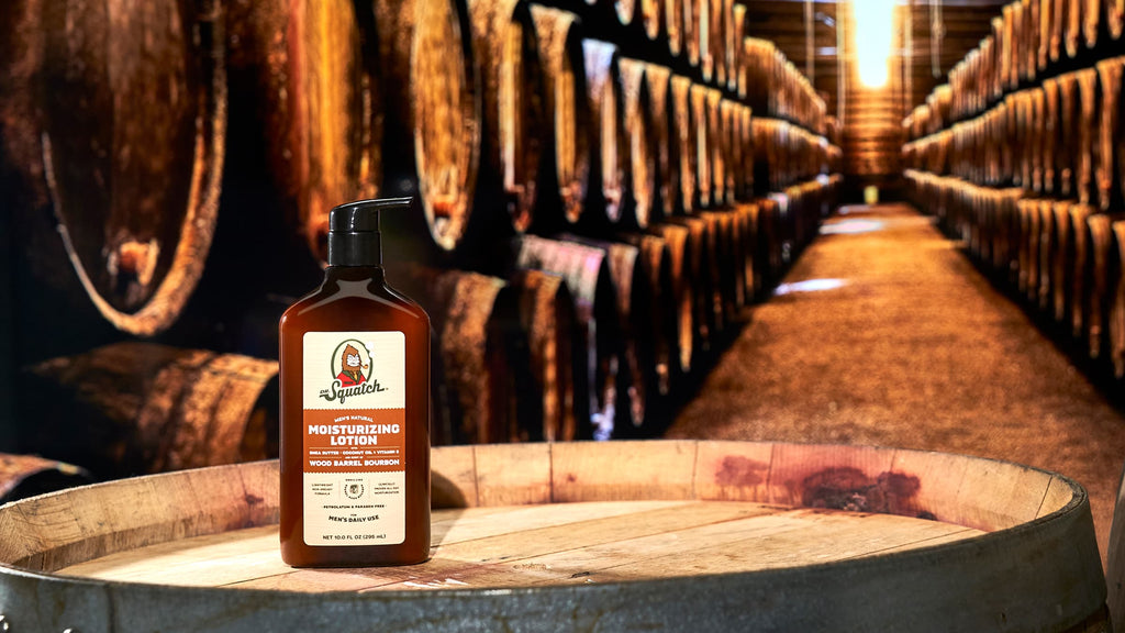 Wood Barrel Bourbon Lotion - Turn Sweat Into Fresh