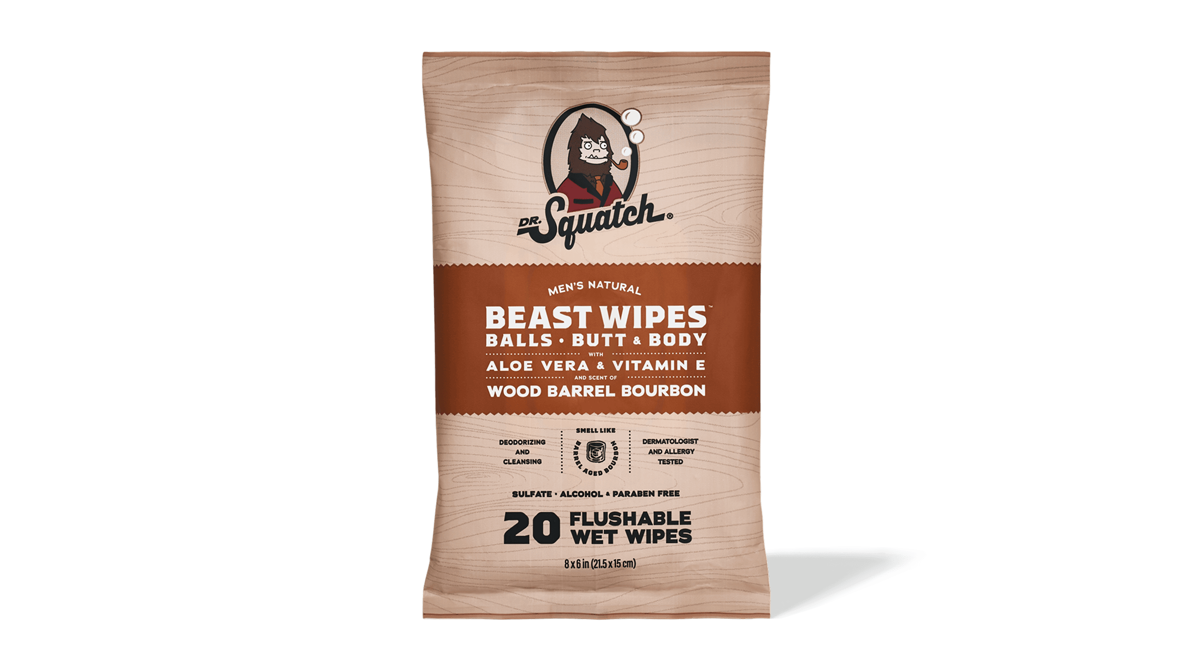FREE Wood Barrel Bourbon Wipes - Give Your Shower Swagger