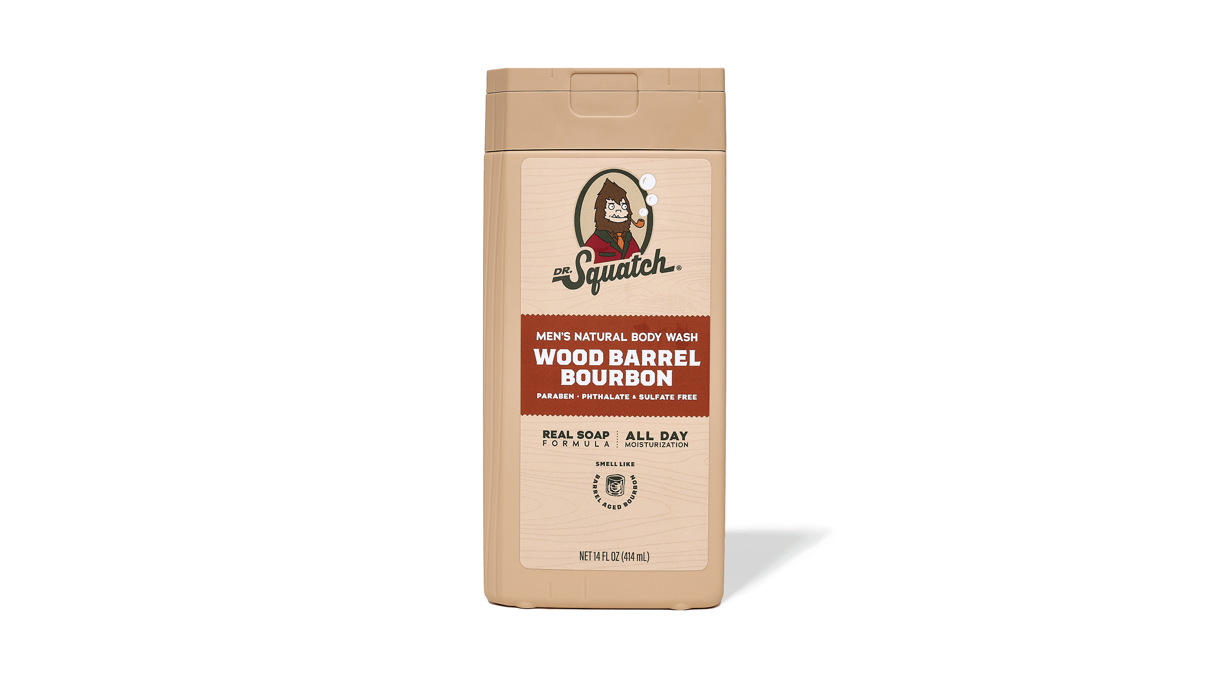 14 oz Wood Barrel Bourbon Body Wash - Soap That Shows Up