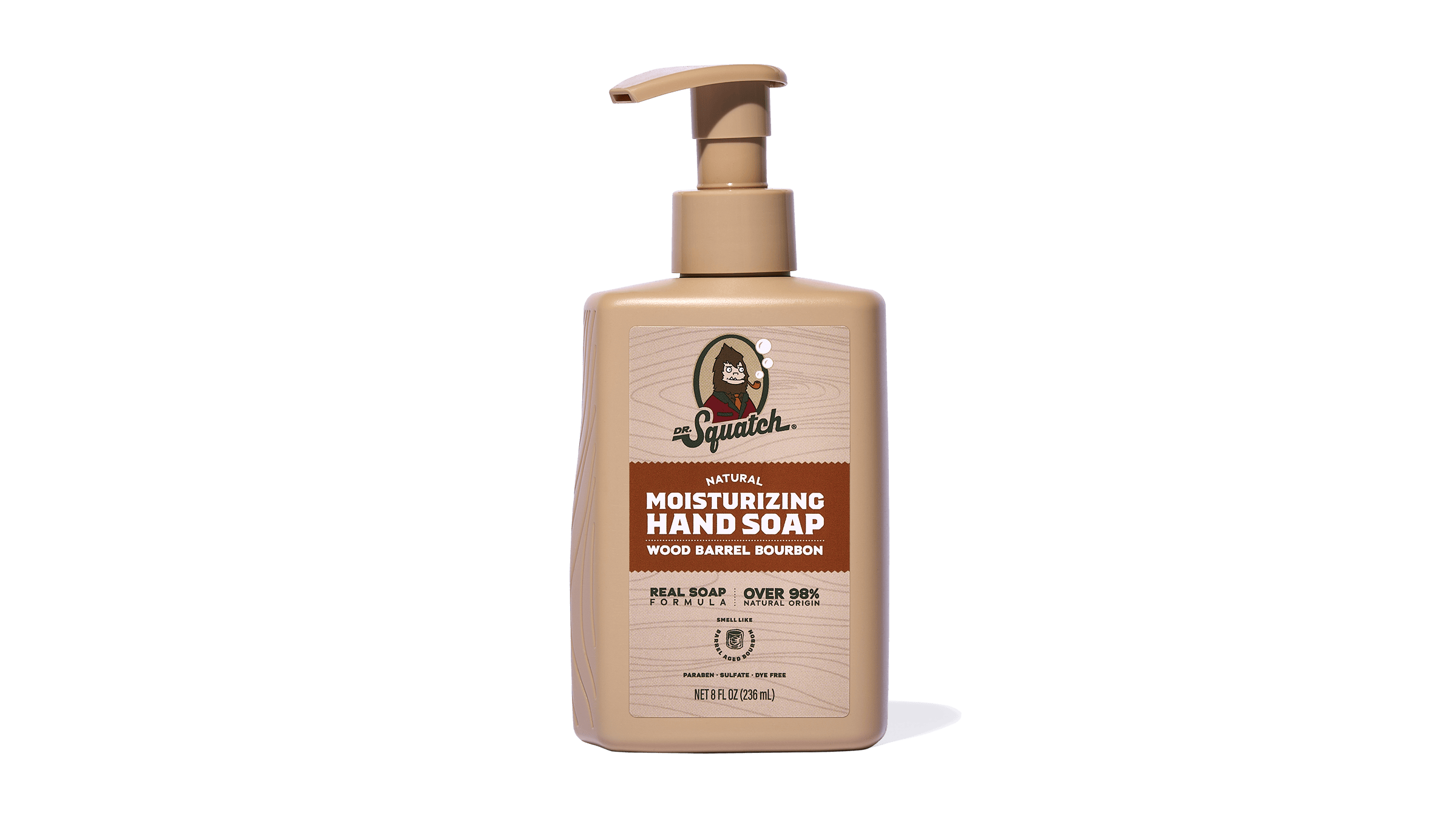 Wood Barrel Bourbon Hand Soap - Feel Clean and Smell Clean